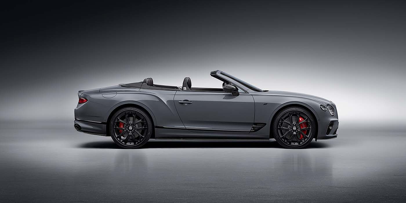 Bentley Istanbul Bentley Continental GTC S convertible in Cambrian Grey paint profile static studio