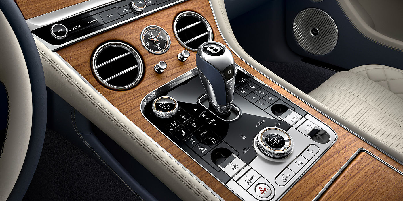 Bentley Istanbul Bentley Continental GTC Azure convertible front interior console detail
